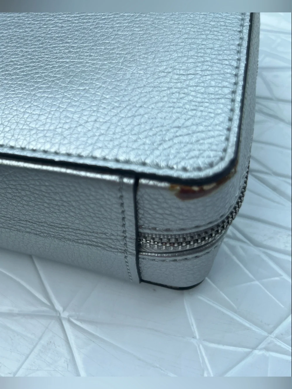 Pandora Metallic Silver Travel Jewelry Case
